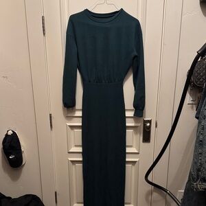 ASOS Dark Green Long Sleeve Dress